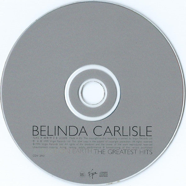 Belinda Carlisle : A Place On Earth  (The Greatest Hits) (CD, Comp)