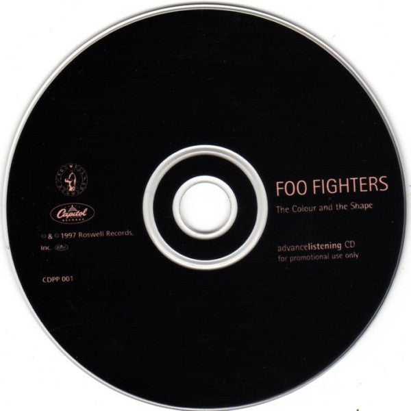 Foo Fighters : The Colour And The Shape (CD, Album, Promo)