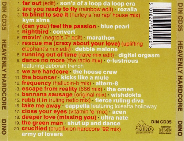 Various : Heavenly Hardcore (CD, Comp, Mixed)