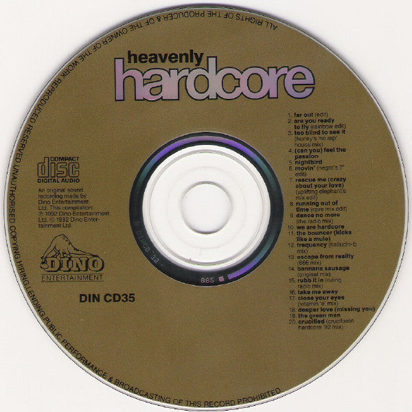 Various : Heavenly Hardcore (CD, Comp, Mixed)