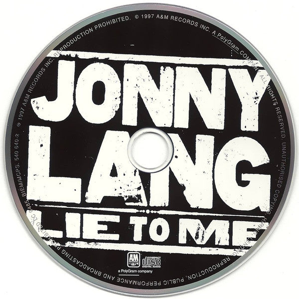 Jonny Lang : Lie To Me (CD, Album, PMD)
