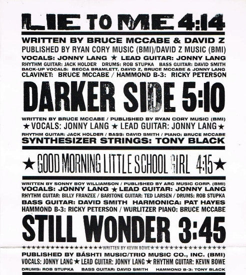 Jonny Lang : Lie To Me (CD, Album, PMD)