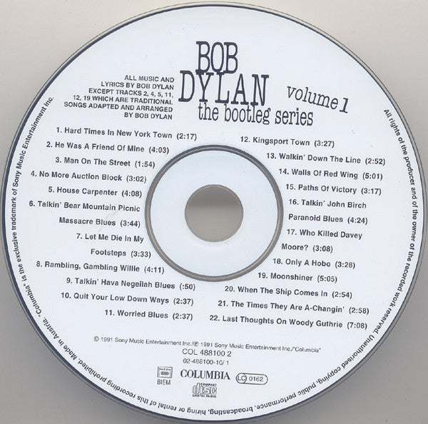 Bob Dylan : The Bootleg Series Volumes 1 - 3 [Rare & Unreleased] 1961-1991 (3xCD, Comp, RE)