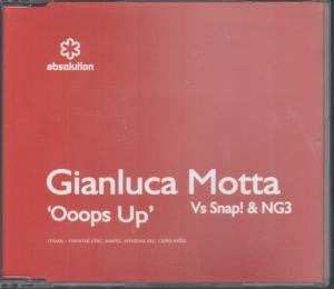 Gianluca Motta Vs Snap! & NG3 : Ooops Up (CD, Single, Promo)