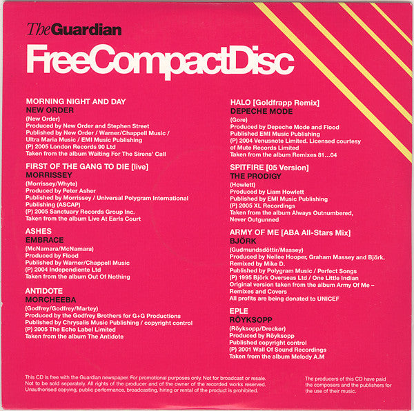 Various : FreeCompactDisc (CD, Comp, Promo)