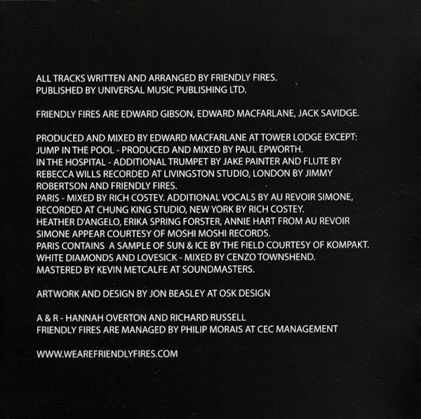 Friendly Fires : Friendly Fires (CD, Album)