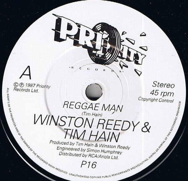 Winston Reedy & Tim Hain : Reggae Man (7", Single)