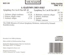 Alexander Glazunov, Государственный Симфонический Оркестр Министерства Культуры СССР, Gennadi Rozhdestvensky : Symphony No 4 Op 48 / Symphony No 5 Op 55 (CD)