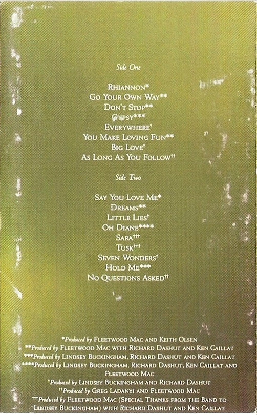 Fleetwood Mac : Greatest Hits (Cass, Comp)