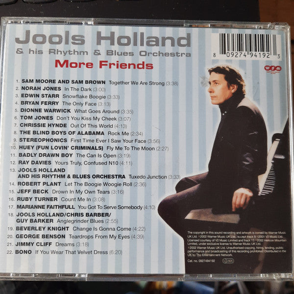 Jools Holland & His Rhythm & Blues Orchestra* : More Friends (Small World Big Band Volume Two) (CD, Album, O-C)