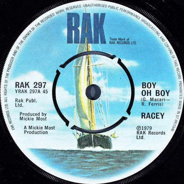 Racey : Boy Oh Boy (7", Single, Pic)