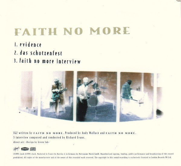 Faith No More : Evidence (CD, Single)