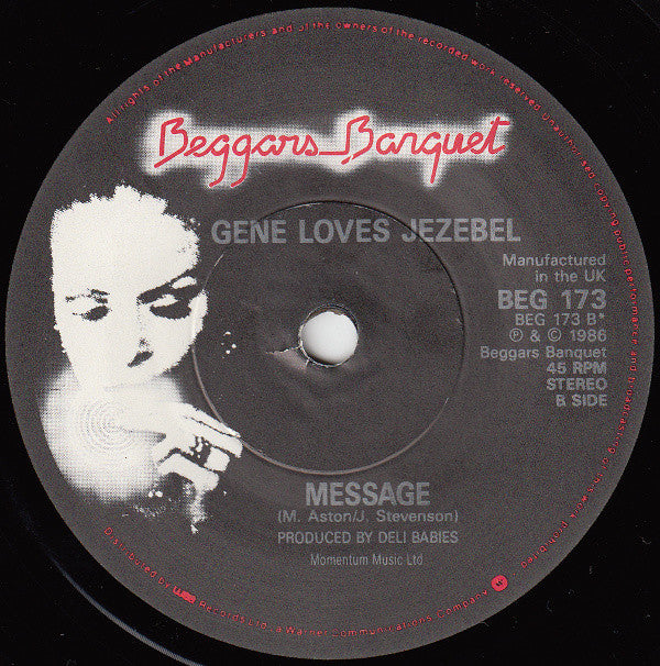 Gene Loves Jezebel : Desire (Come And Get It) (7", Single)