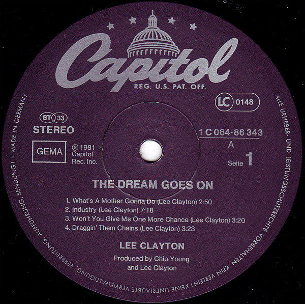 Lee Clayton : The Dream Goes On (LP, Album)