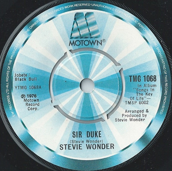 Stevie Wonder : Sir Duke (7", Single)