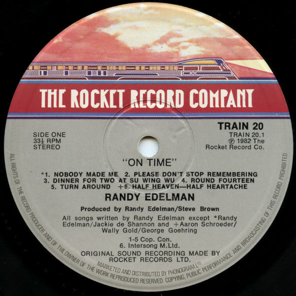 Randy Edelman : On Time (LP, Album)