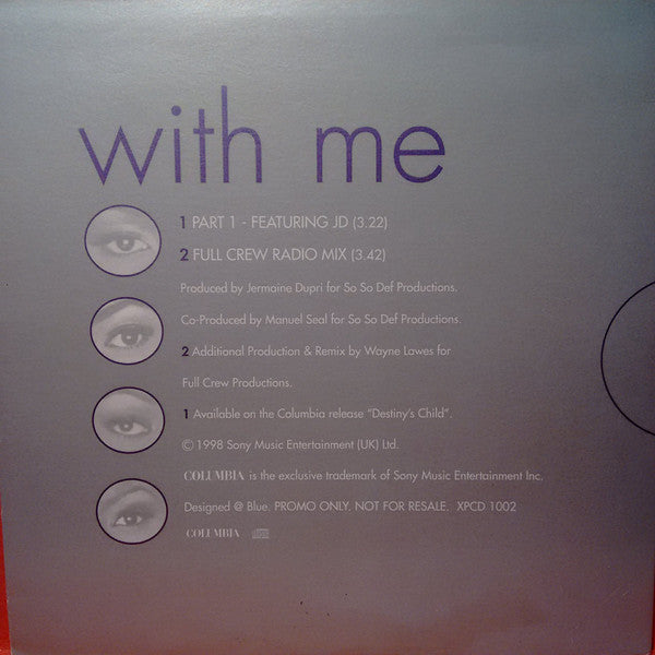 Destiny's Child : With Me (CD, Single, Promo)