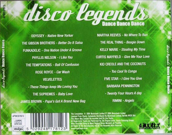 Various : Disco Legends - Dance Dance Dance (CD, Comp)