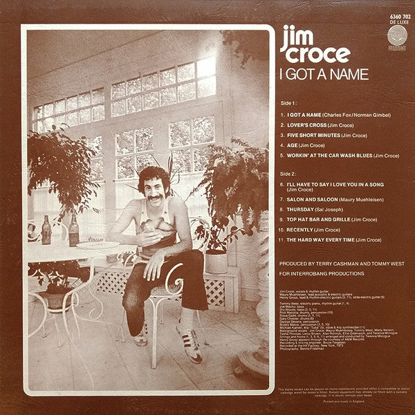 Jim Croce : I Got A Name (LP, Album)