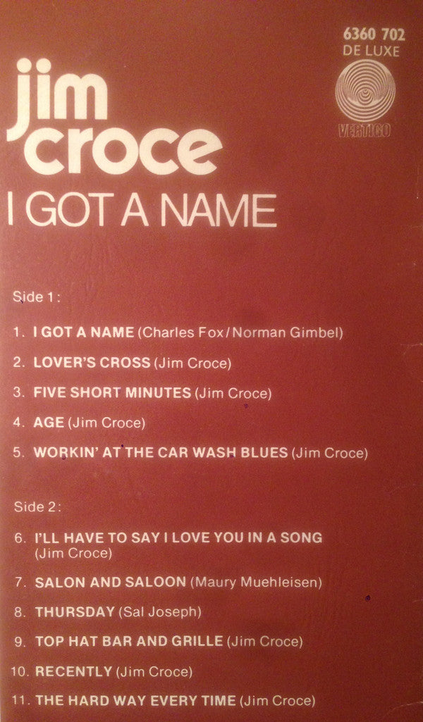 Jim Croce : I Got A Name (LP, Album)