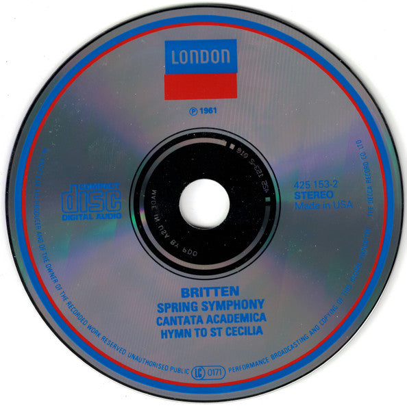 Britten* : Spring Symphony (CD, Album, RM)