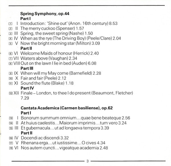 Britten* : Spring Symphony (CD, Album, RM)