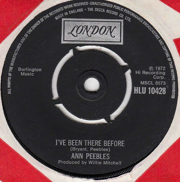 Ann Peebles : I Can't Stand The Rain  (7", Single)