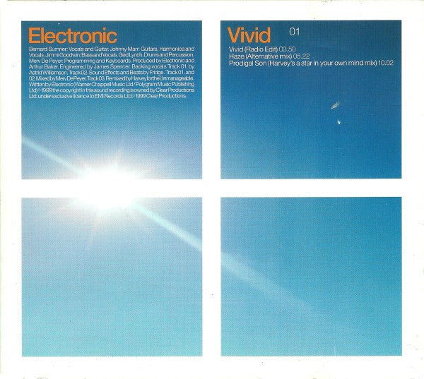 Electronic : Vivid (Minimax, Single, CD1)