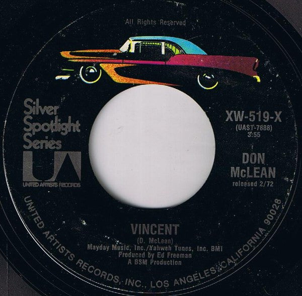 Don McLean : Dreidel / Vincent (7")