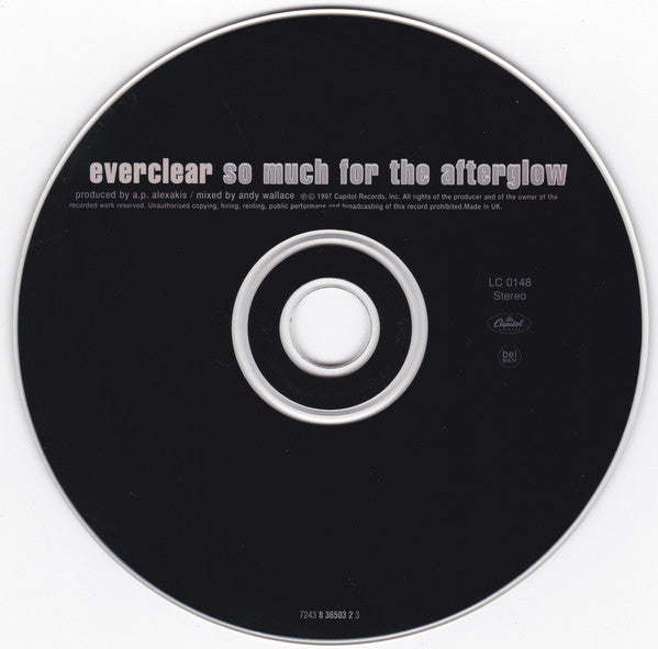 Everclear : So Much For The Afterglow (CD, Album, RE, Swi)