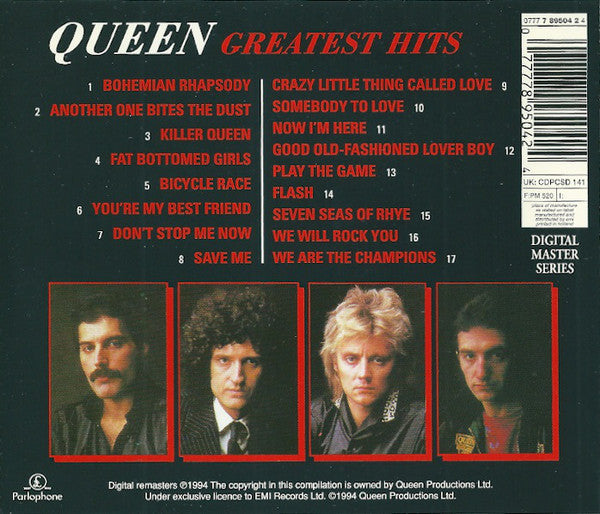 Queen : Greatest Hits (CD, Comp, RE, RM)