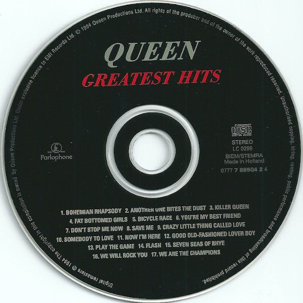 Queen : Greatest Hits (CD, Comp, RE, RM)