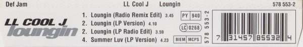 LL Cool J : Loungin (CD, Maxi)