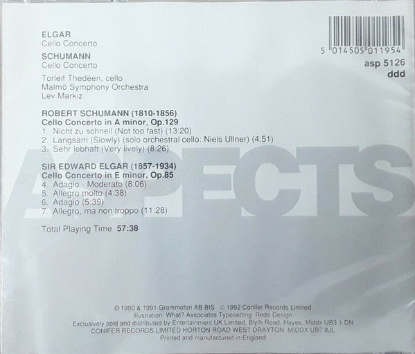 Elgar* / Schumann* : Cello Concerto, Cello Concerto (CD)