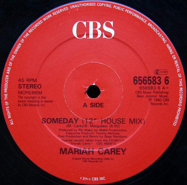 Mariah Carey : Someday (12")
