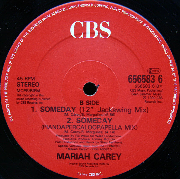 Mariah Carey : Someday (12")