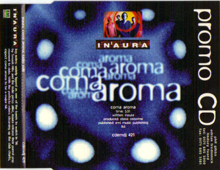 Inaura : Coma Aroma (CD, Single, Promo)