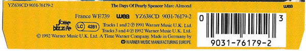 Marc Almond : The Days Of Pearly Spencer (CD, Single)