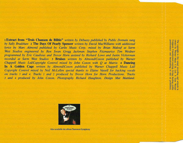 Marc Almond : The Days Of Pearly Spencer (CD, Single)