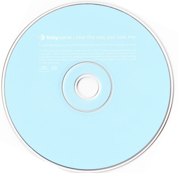 Boyzone : I Love The Way You Love Me (CD, Single)