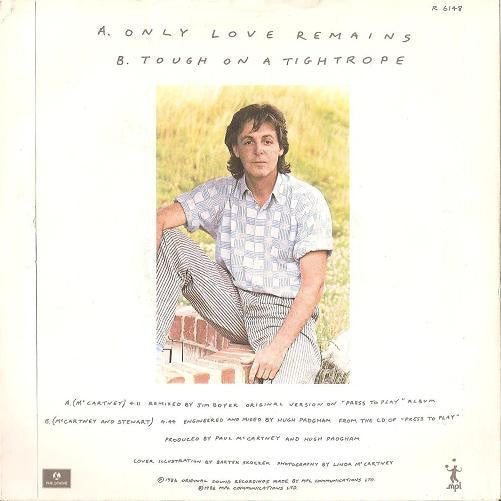 Paul McCartney : Only Love Remains (7", Single)