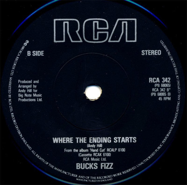 Bucks Fizz : When We Were Young (7", Single, Sol)