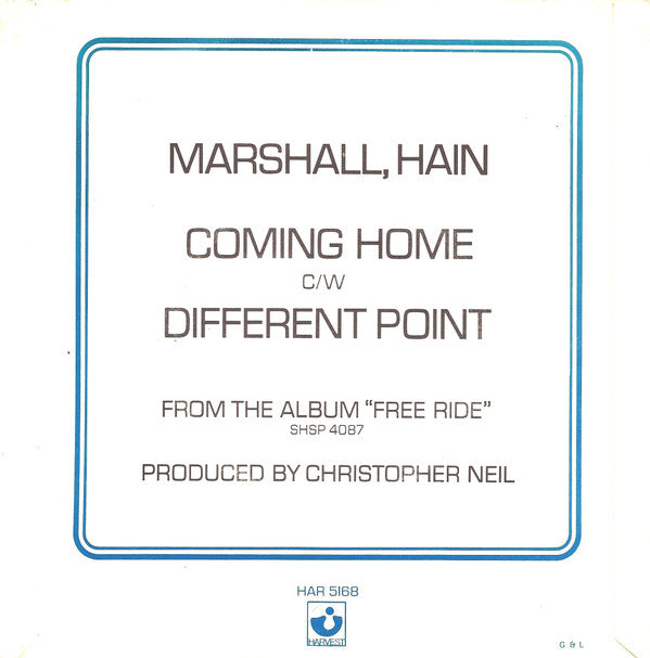 Marshall Hain : Coming Home (7", Single)