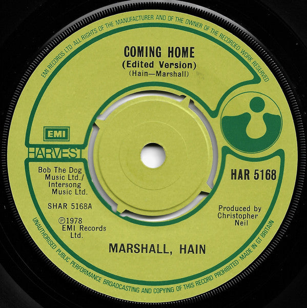 Marshall Hain : Coming Home (7", Single)