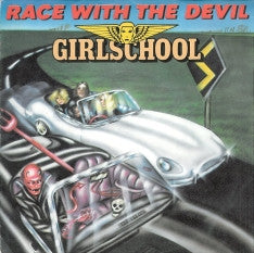 Girlschool : Race With The Devil (7", Single, 4-p)