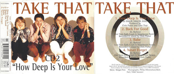 Take That : How Deep Is Your Love (CD, Single, CD2)