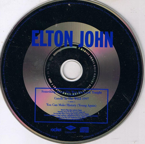 Elton John : Something About The Way You Look Tonight / Candle In The Wind 1997 (CD, Single, J-c)