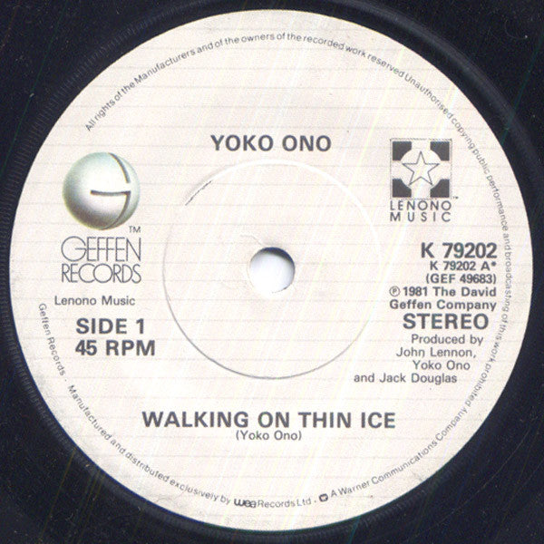 Yoko Ono : Walking On Thin Ice (7", Single)