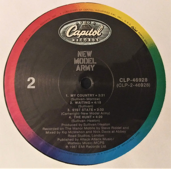 New Model Army : New Model Army (LP, MiniAlbum)