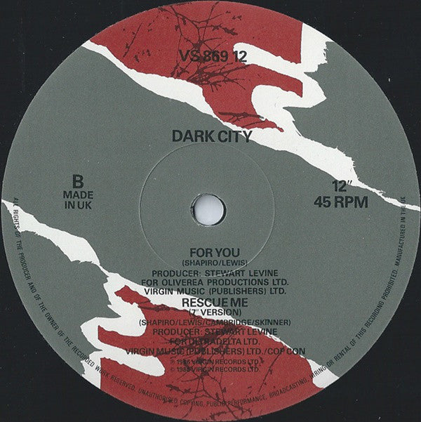 Dark City (2) : Rescue Me (12")